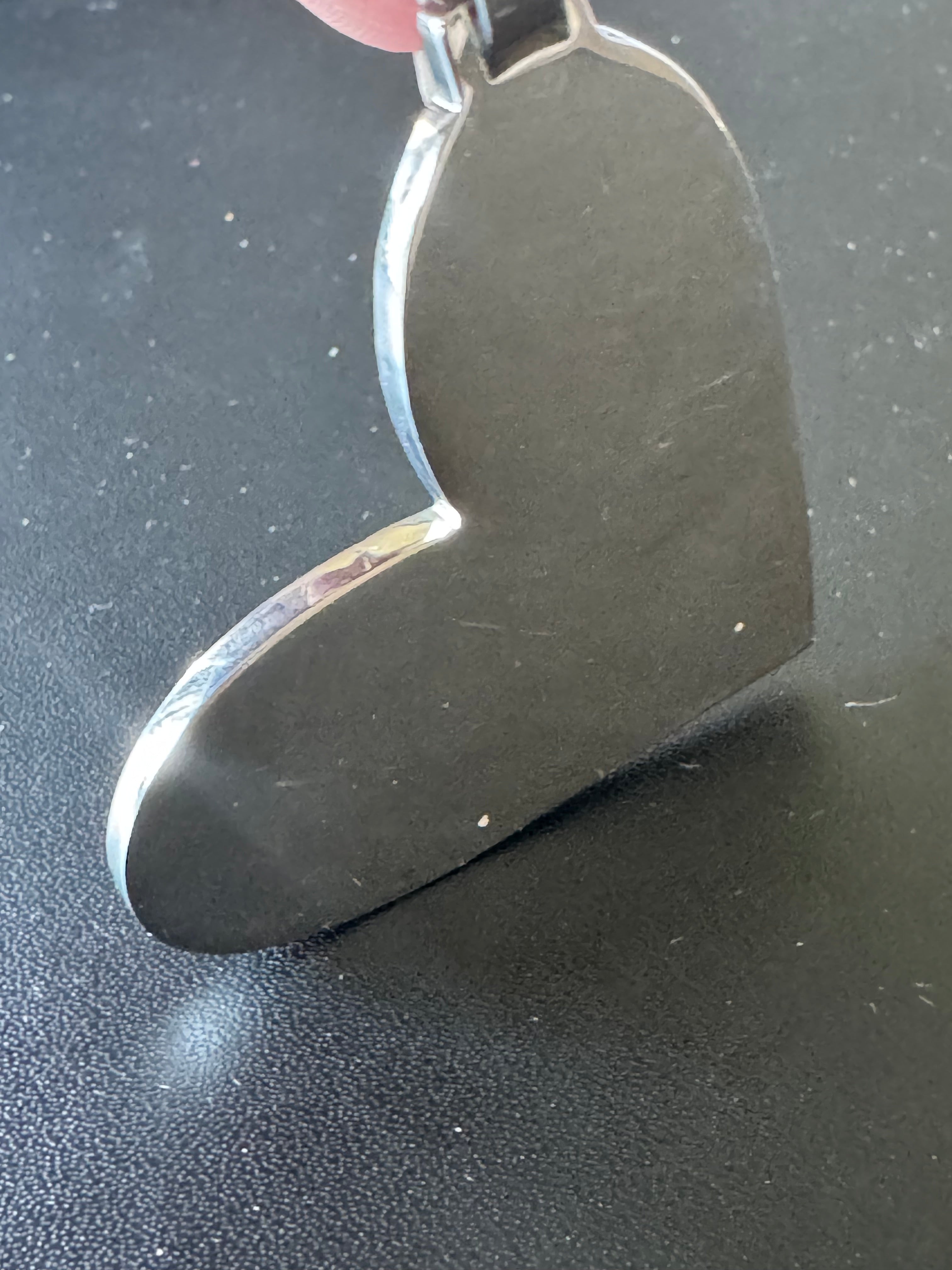 Handmade asymmetrical heart