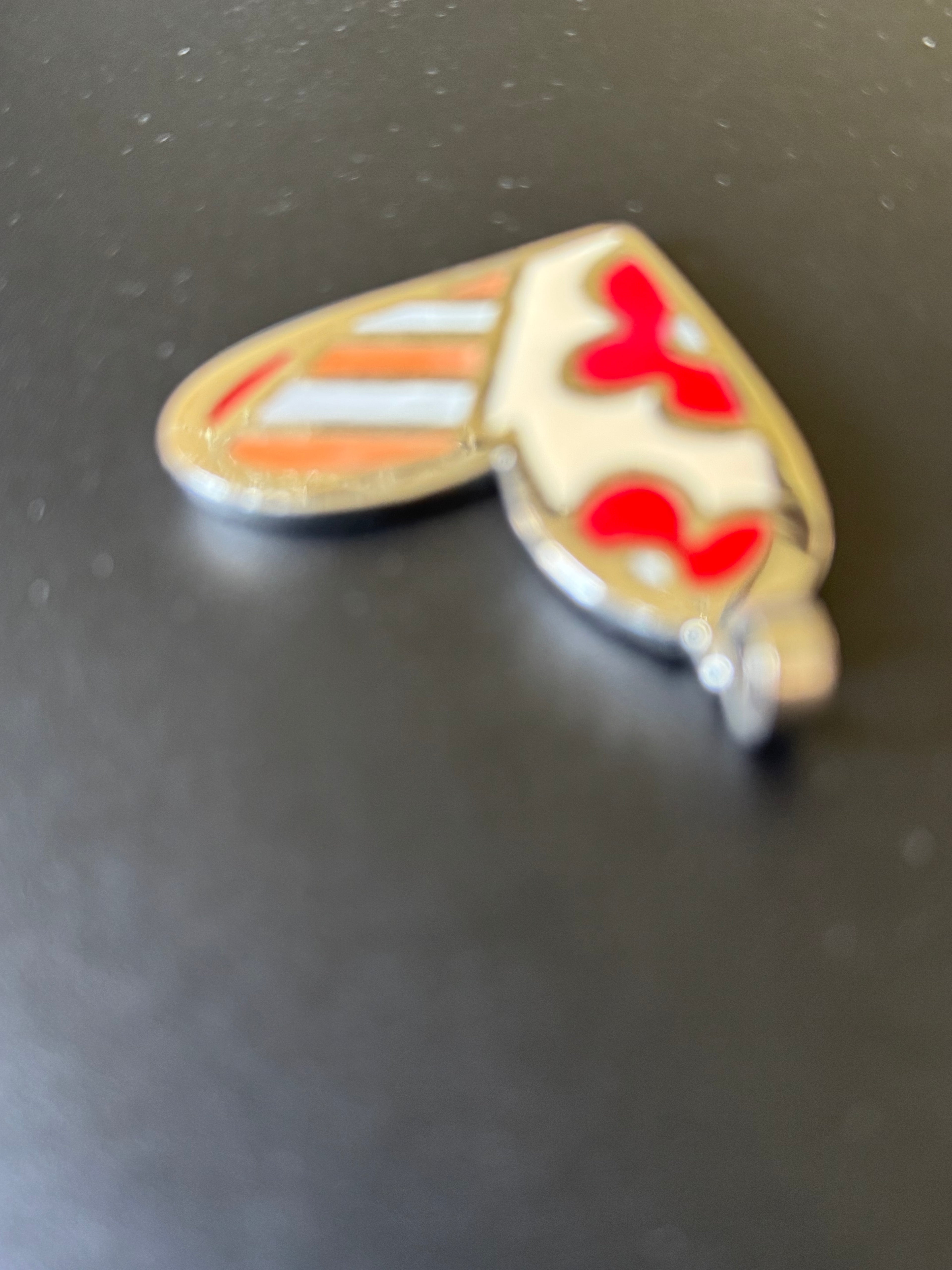 Handmade asymmetrical heart