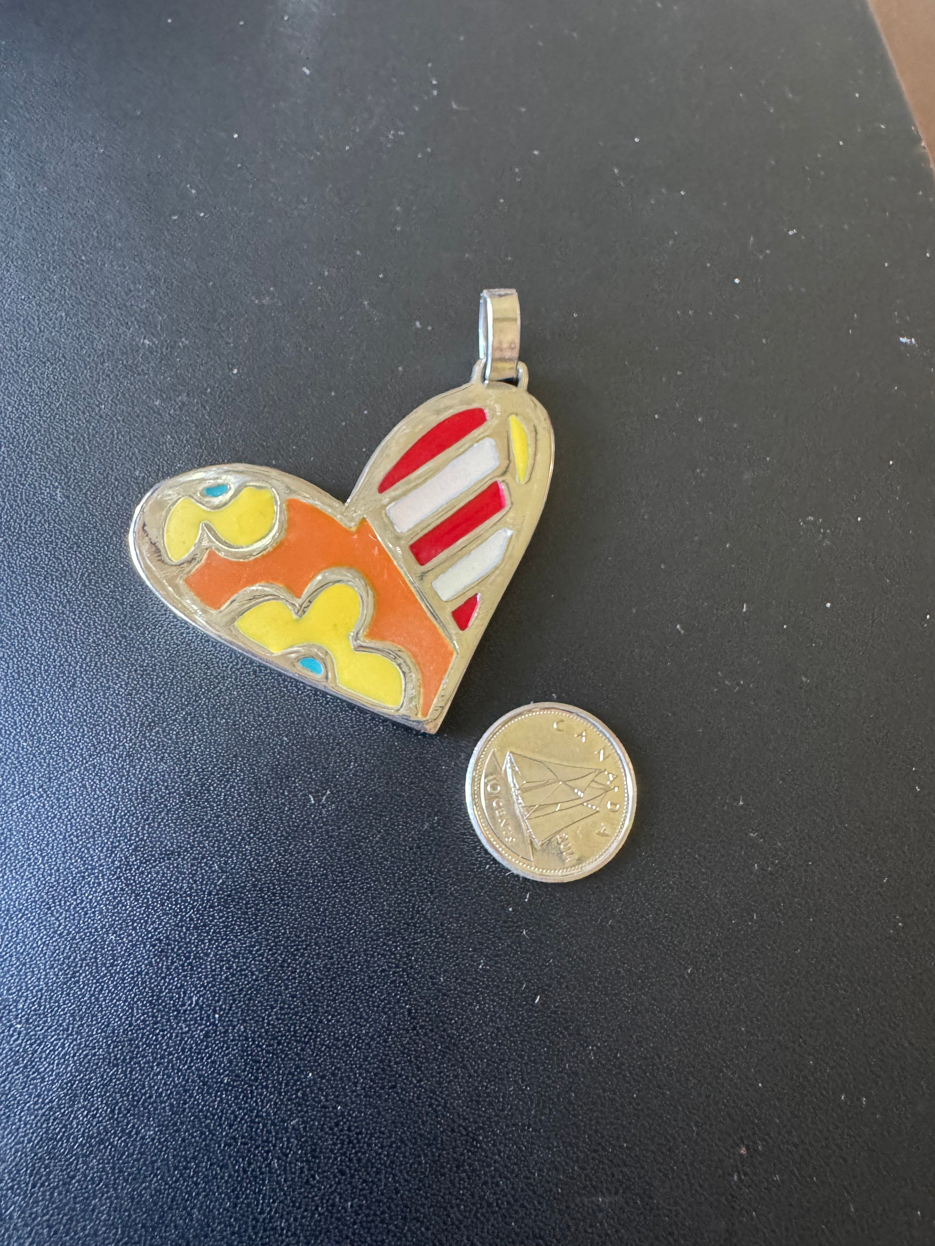 Handmade asymmetrical heart