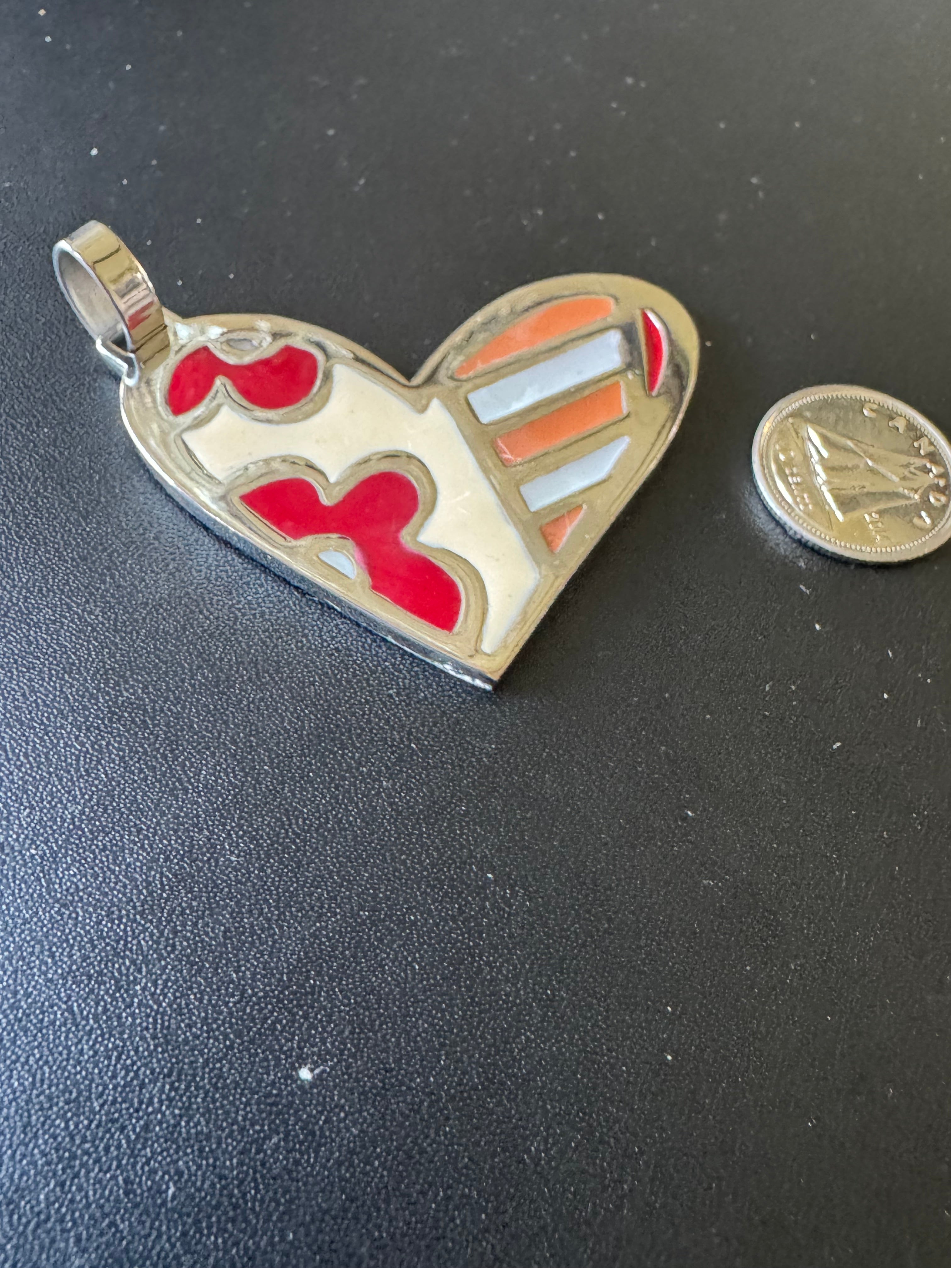 Handmade asymmetrical heart