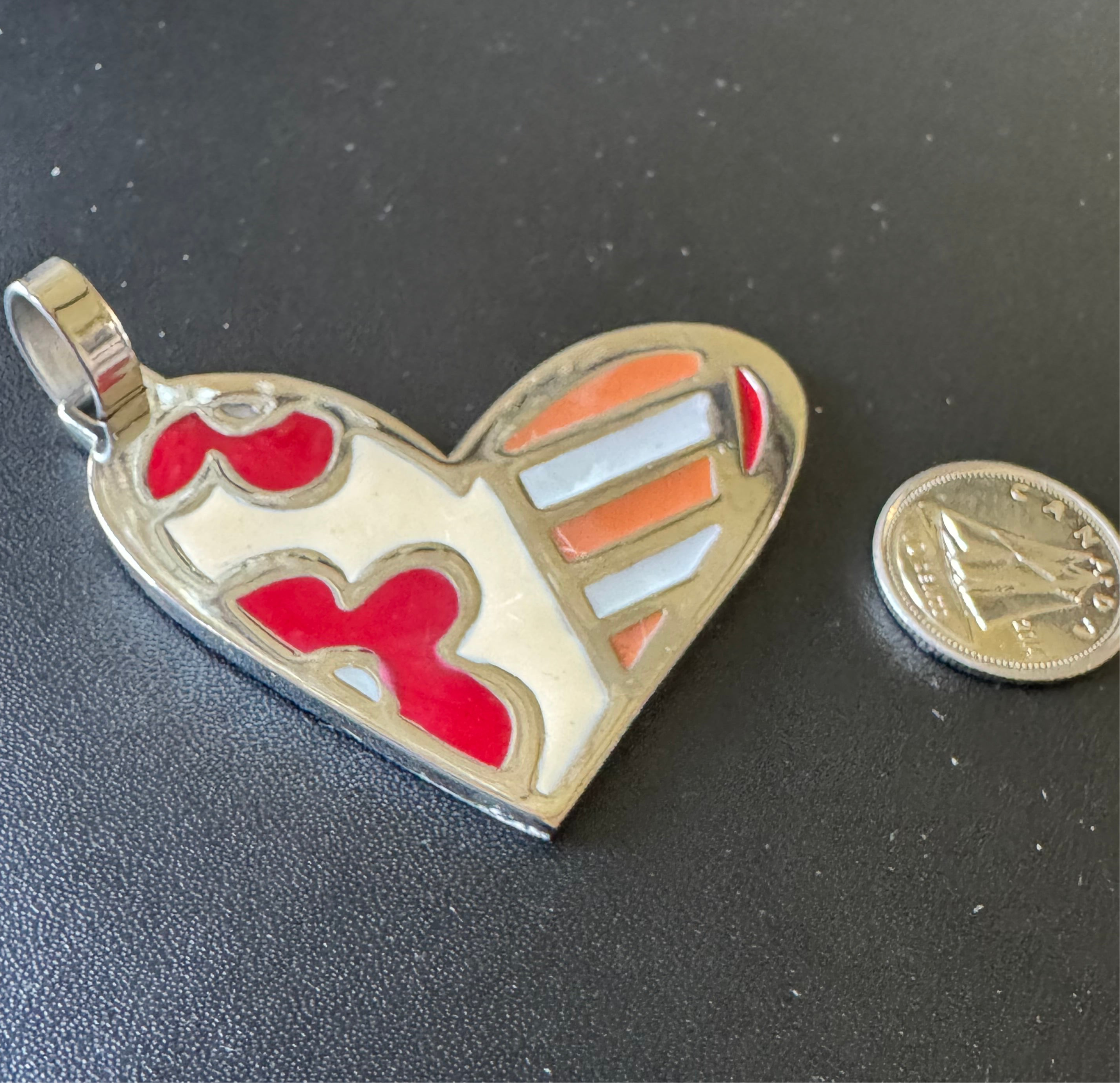 Handmade asymmetrical heart