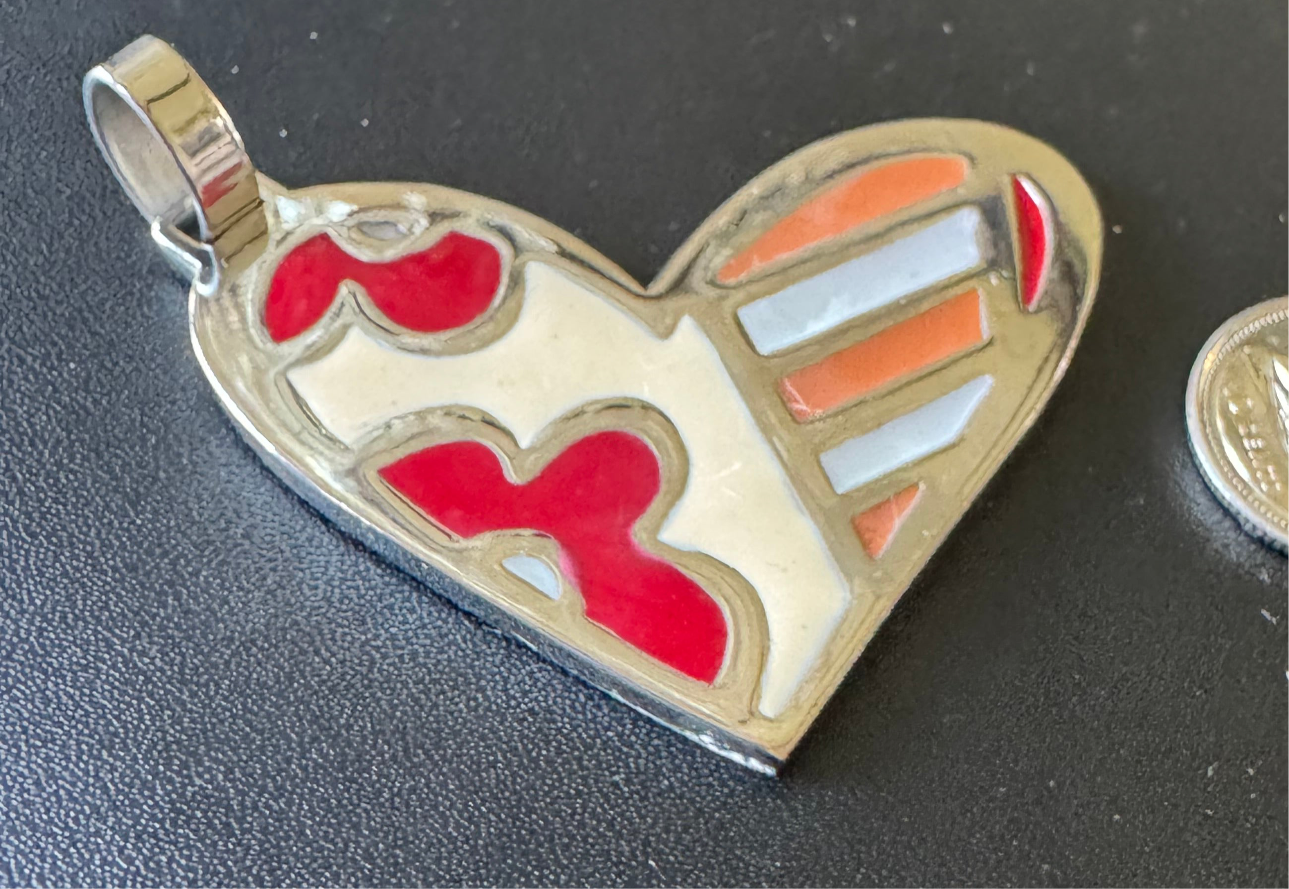 Handmade asymmetrical heart