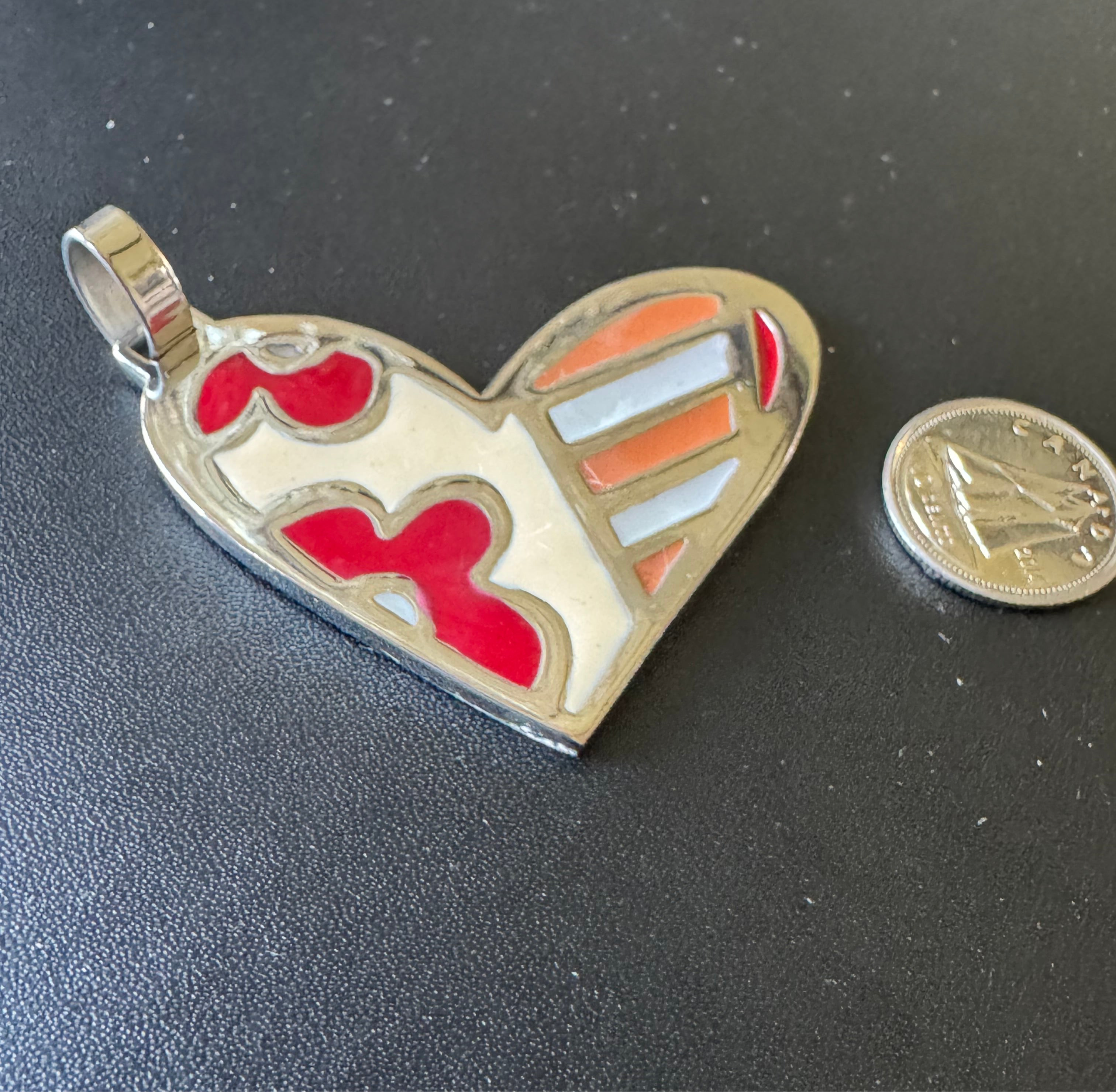 Handmade asymmetrical heart