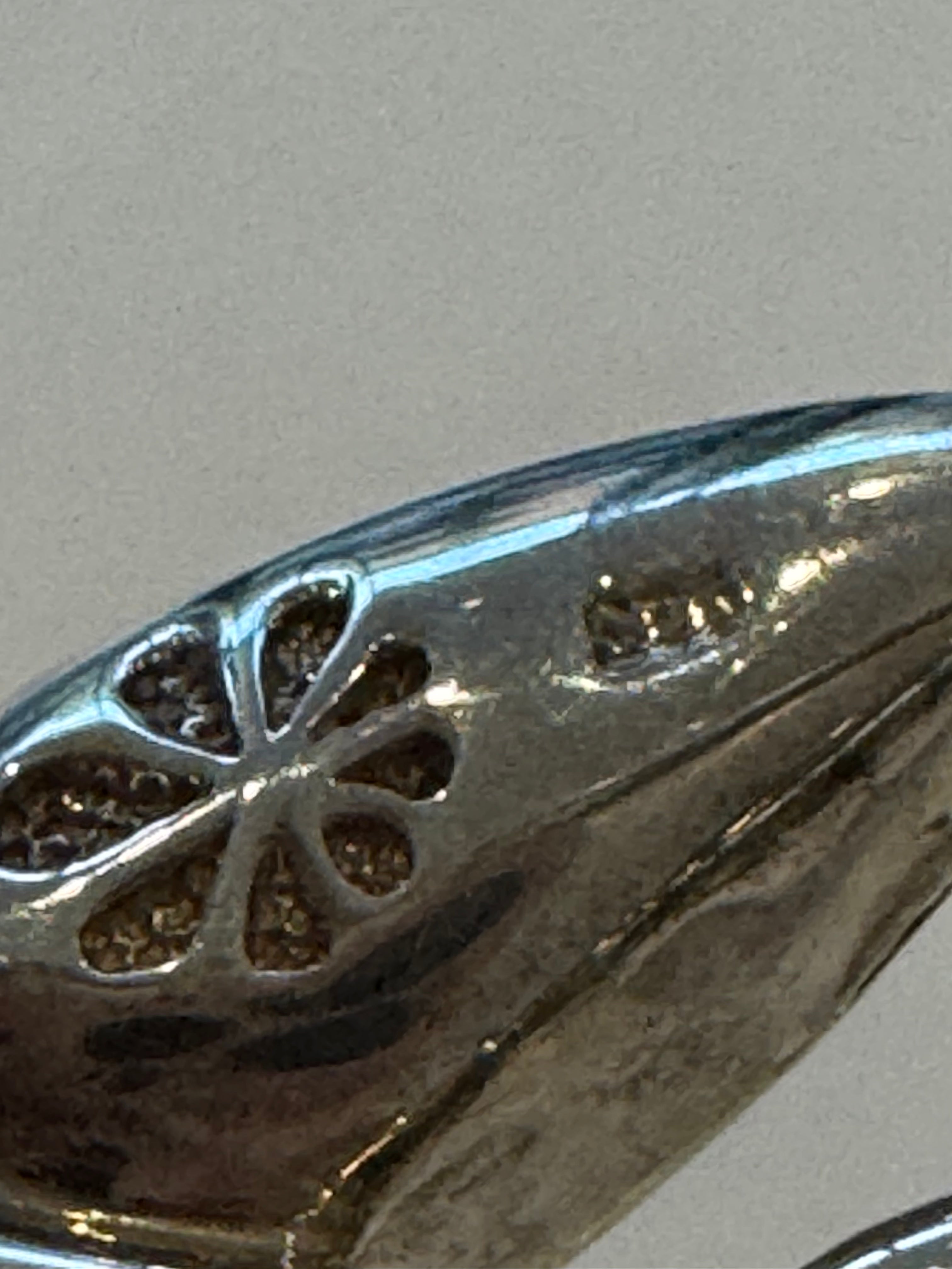 Blue Topaz & Diamond Sterling Silver Cuff Bracelet